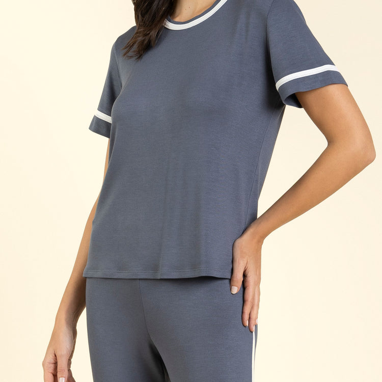 Pijama Feminino Capri Tricot Heavy Cromo