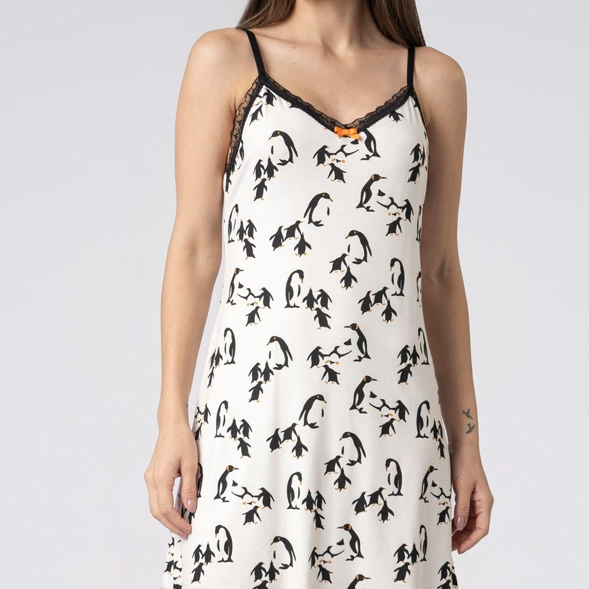 Camisola Curta de Alça Fina Pinguim