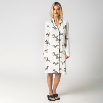 Camisão Feminino Manga Longa Zebra