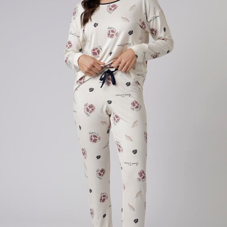 Pijama Feminino Longo Romã