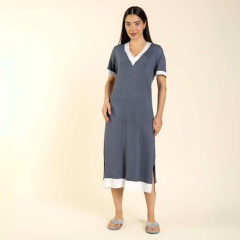 Kaftan Feminino Midi Tricot Heavy Cromo