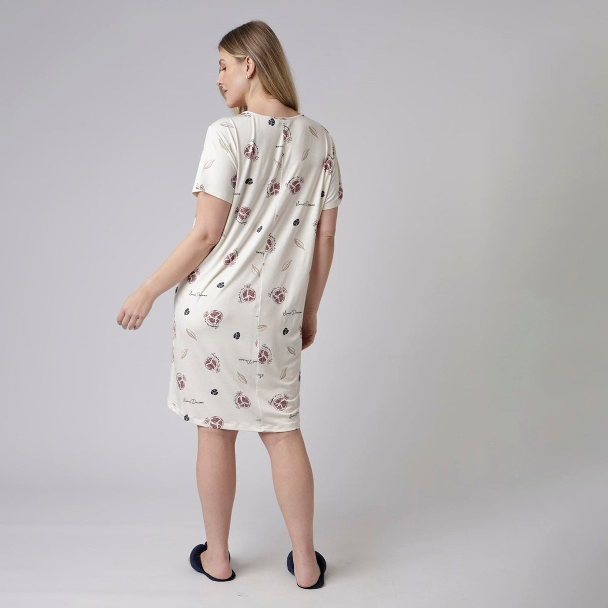 Camisão Feminino Curto Plus Size Romã