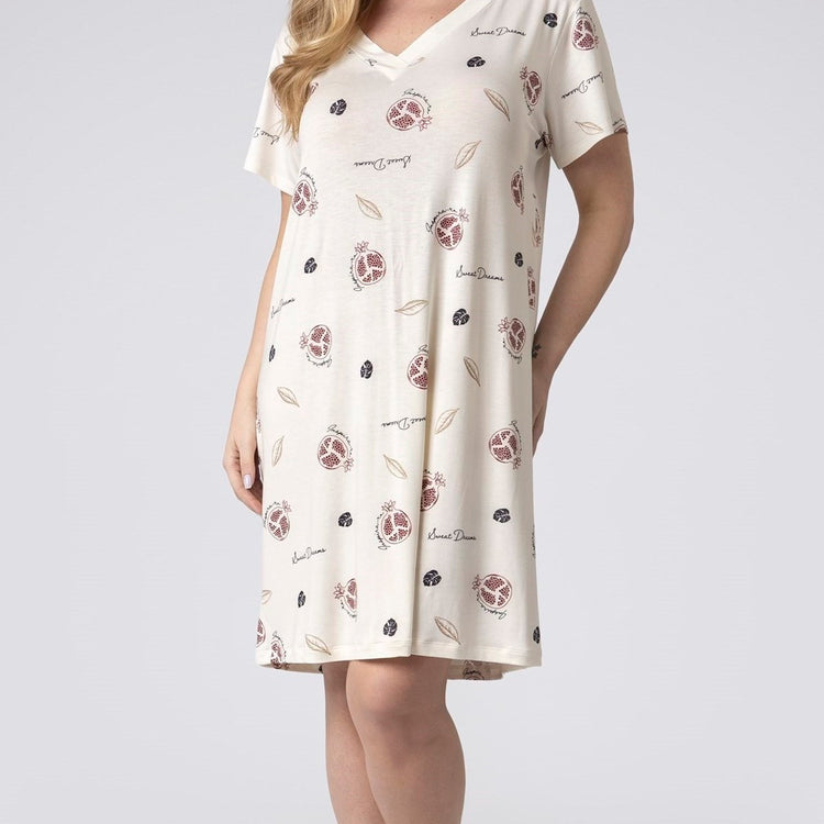 Camisão Feminino Curto Plus Size Romã