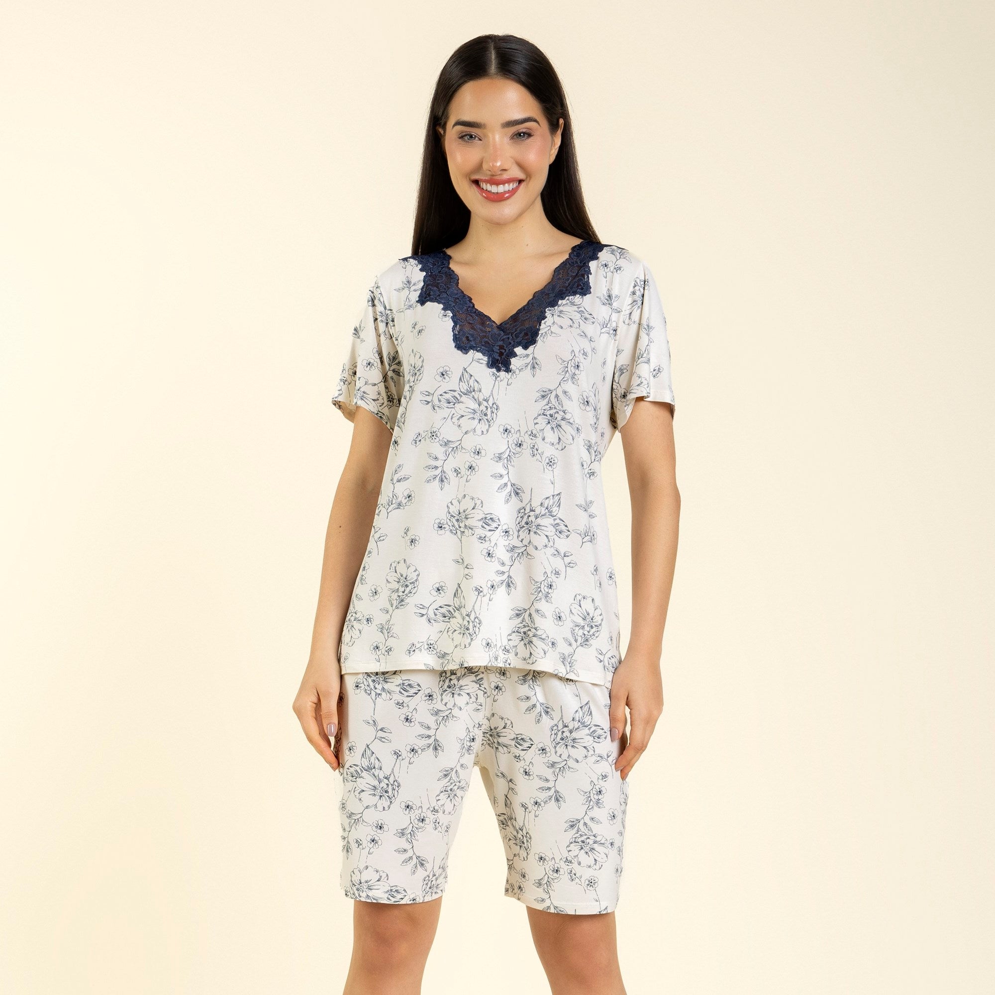 Bermudoll Feminino Blossom Azul Platinum