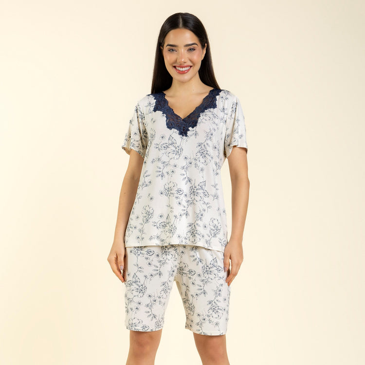 Bermudoll Feminino Blossom Azul Platinum