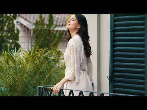 Robe Feminino Midi Bege com Renda