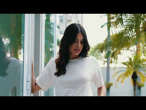 Conjunto Feminino Manga Curta Bege com Bolso